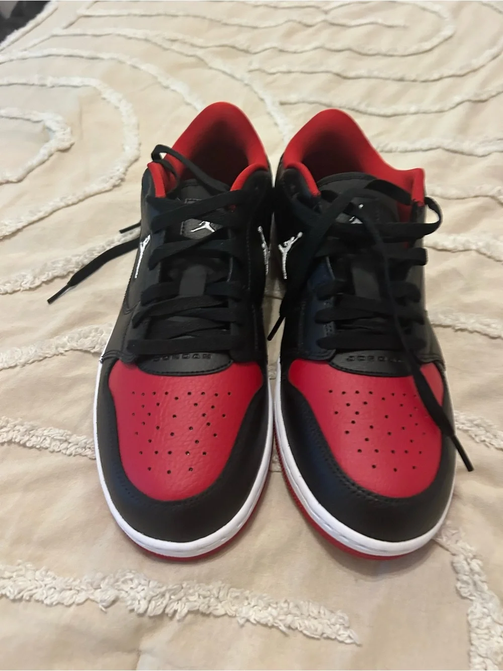 NWOTS Jordan Low-Top Sneakers - Black & Red.  No Box